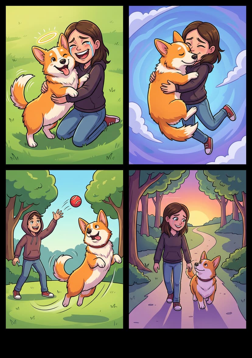 DreamCut 4-cut dream visualization example